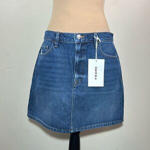 NWT Frame denim Jean mini skirt size 30